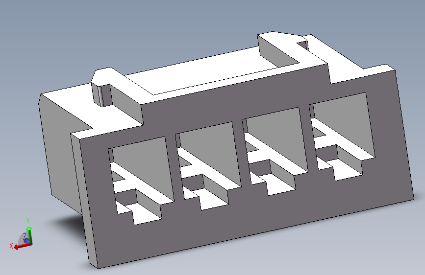 XH-2.54-4P 零件图.SLDPRT