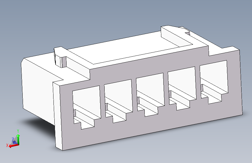 XH-2.54-5P 零件体