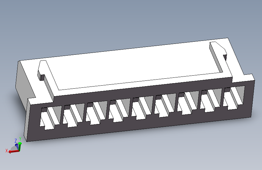 XH-2.54-9P 零件图