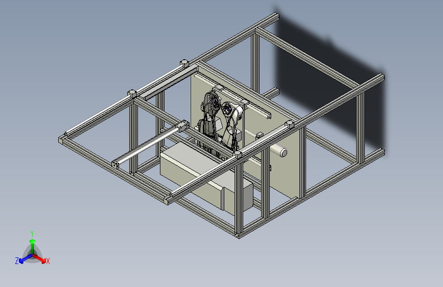 激光切割机3D模型