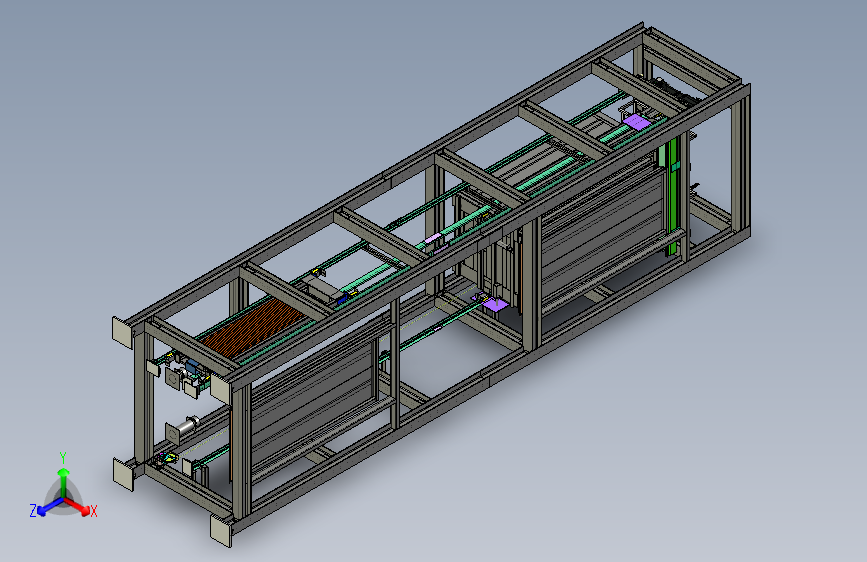 家用钢带别墅梯及钢井道3D模型