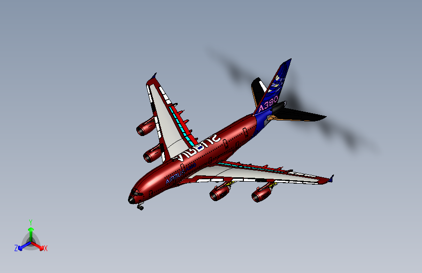 空中客车A380飞机（加）