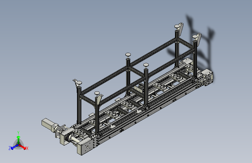链式输送机3D模型