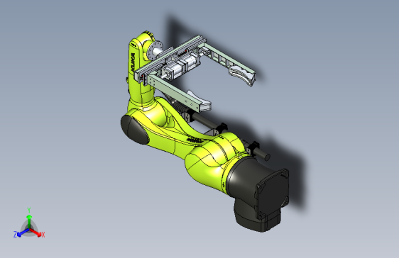 六轴机器人平行夹紧抱具设计