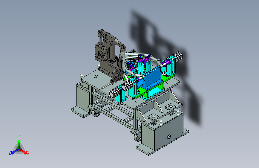 摩托车骨架-前部组合焊接夹具