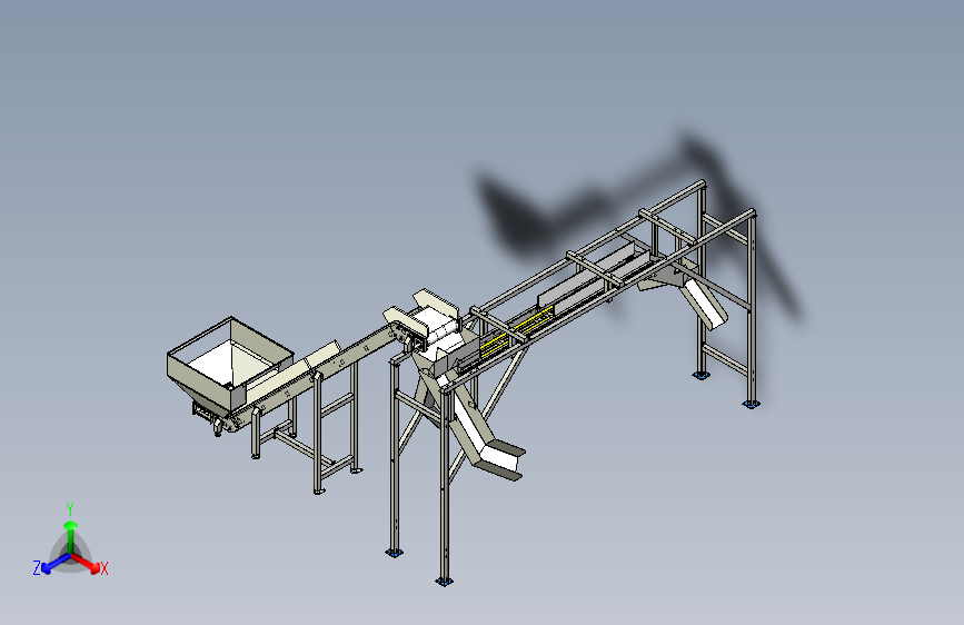 爬坡分流输送线