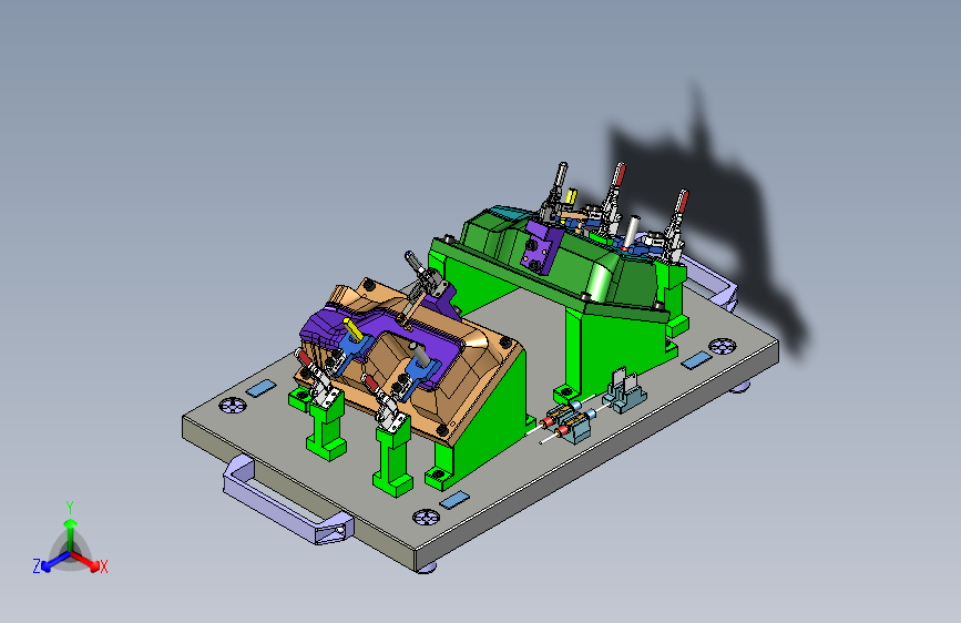 汽车后桥冲压钣金检具