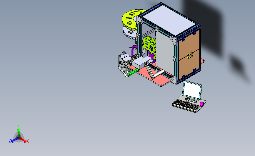 非标精密凸轮插针点焊检测一体机3D模型 STP格式