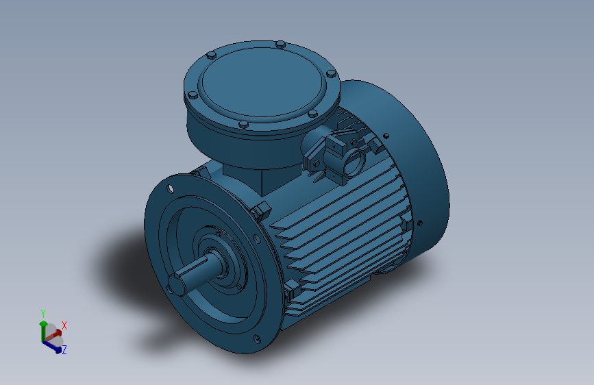 三相异步电动机YBX3-132S-(4.6.8)-B5安装