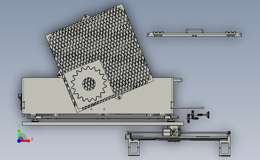 60W激光切割机3D模型图纸 STEP格式