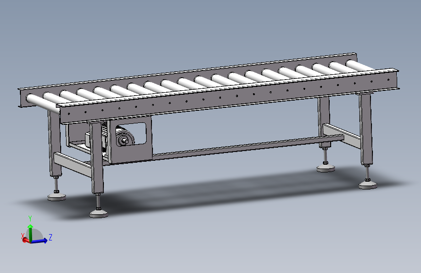 直线滚筒输送机