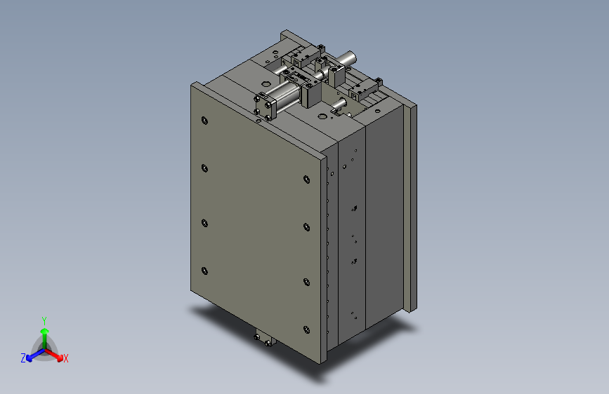 柜子顶板模具设计