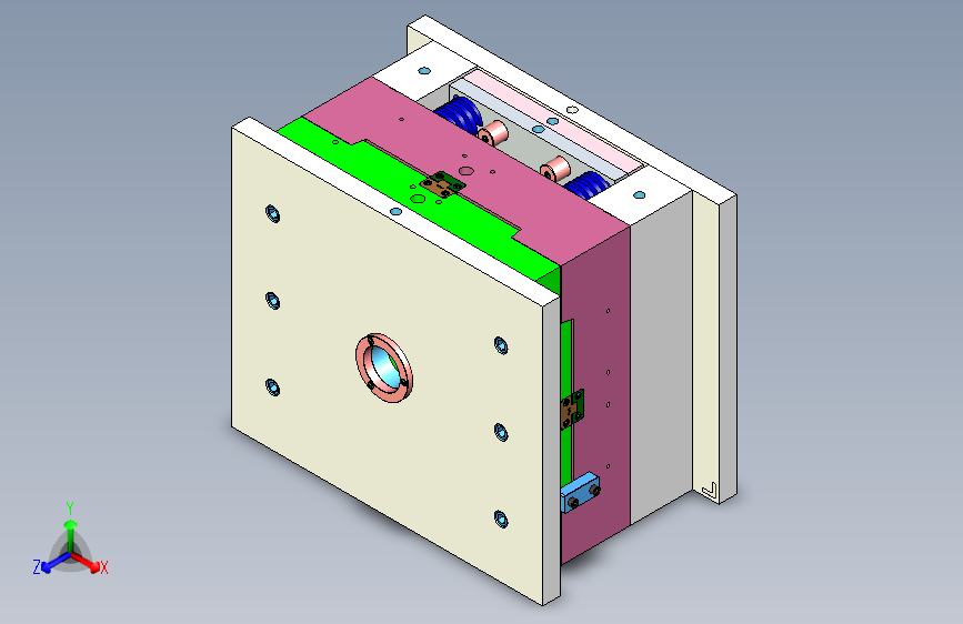 汽车插件板4x1塑胶模具