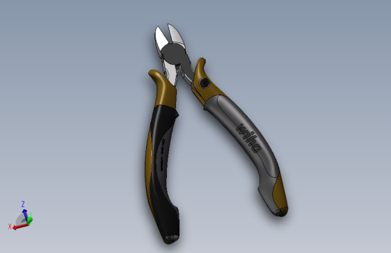 Wiha 32710斜口钳3D图纸 IGES STEP格式