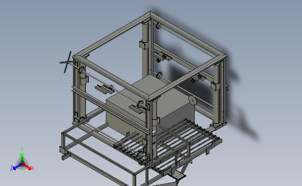 大型数控切割机床3D模型图纸 STEP格式