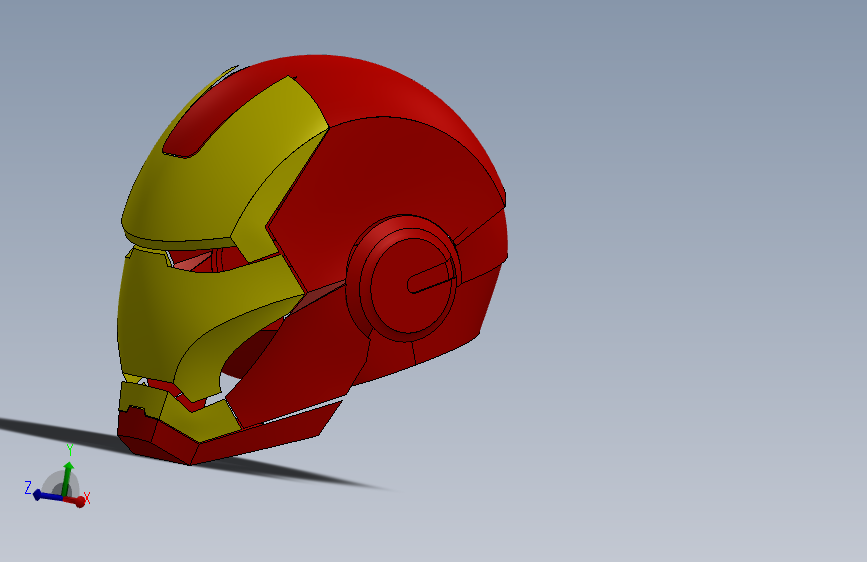 钢铁侠头盔设计