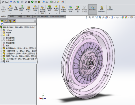 奔驰C300离合器设计【含Solidworks三维图+CAD图+说明书】