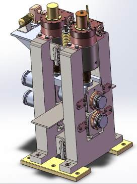 两辊式轧钢机设计【三维SW】【19张CAD图纸】