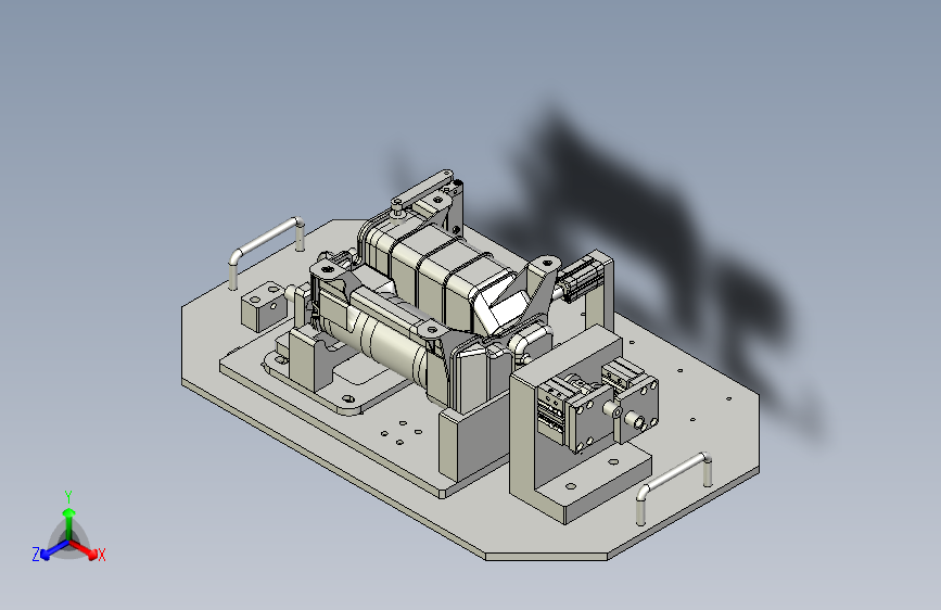 汽车排气筒检密封检测工装