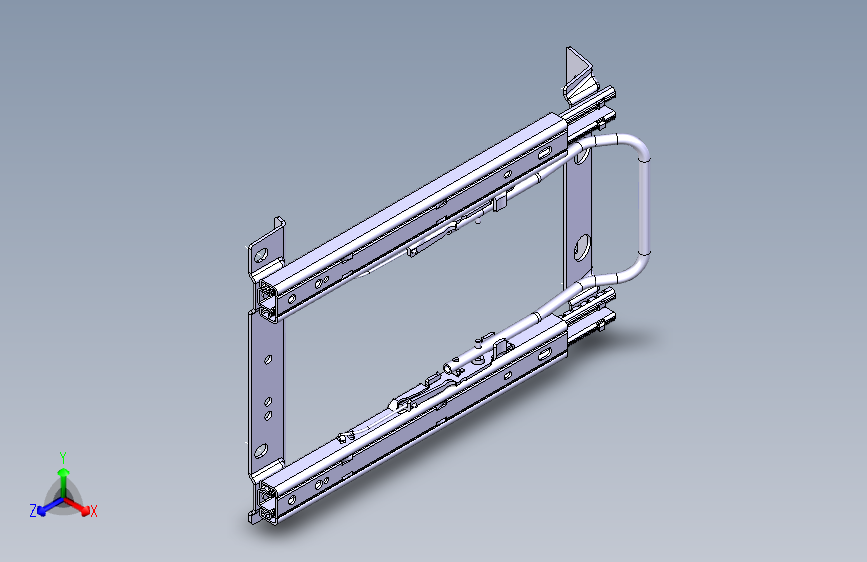 汽车座椅双卡滑轨