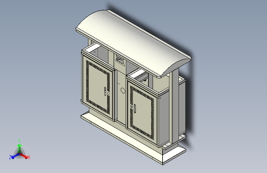 室外型不锈钢垃圾箱