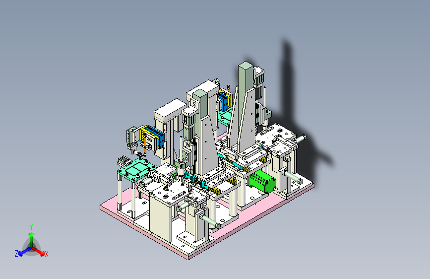 手机壳表面相机检测机构设计