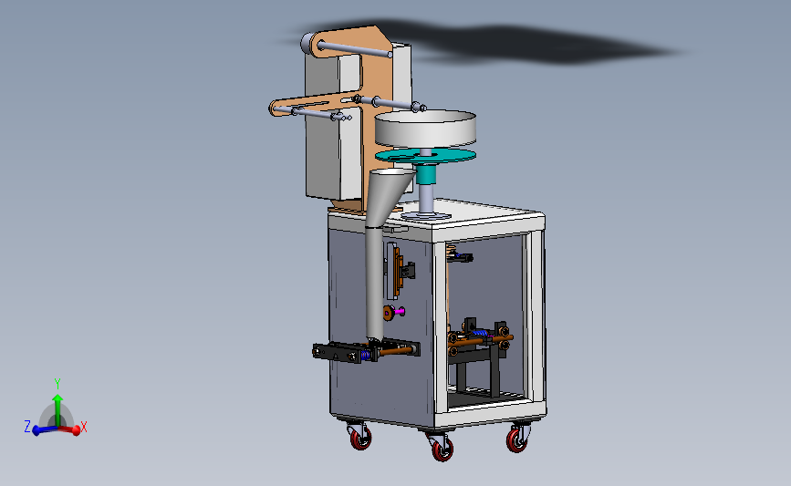 容积杯灌装封口机3D模型图纸 Solidworks设计