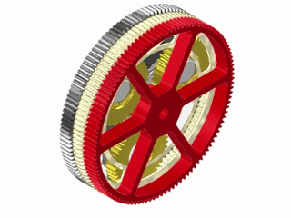 带外啮合正齿轮的行星齿轮