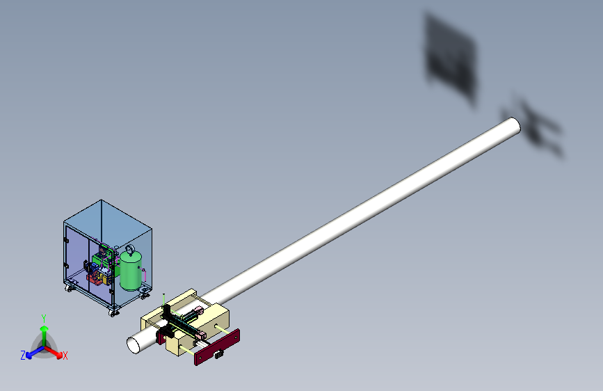 水刀切管机三维模型