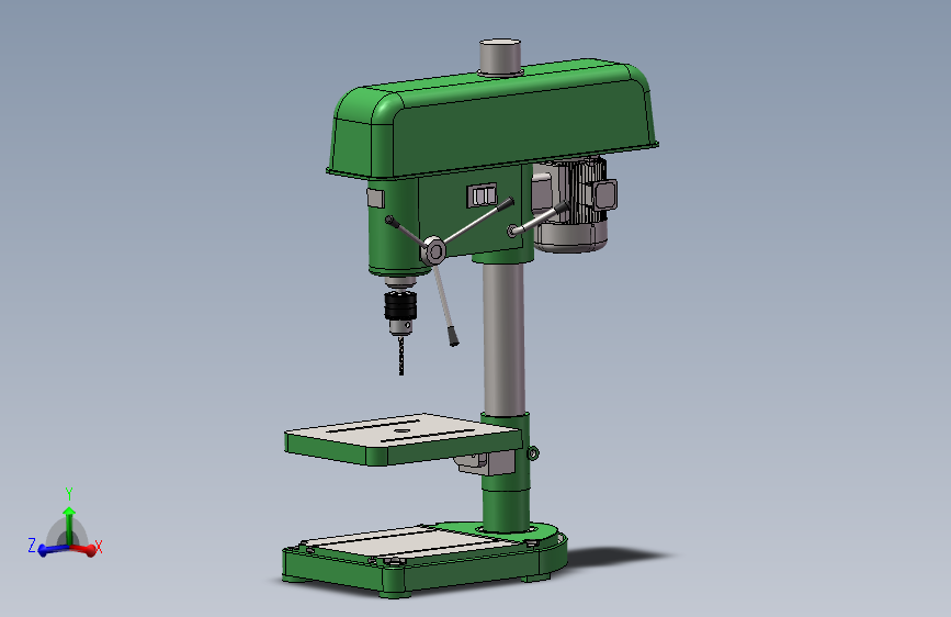 钳工台式钻床Z516三维 1056107==wb20