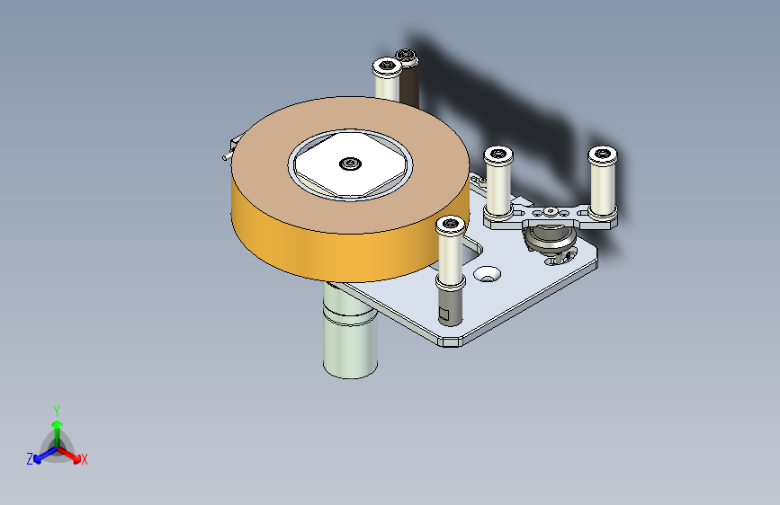 贴标纸自动化放料机设计