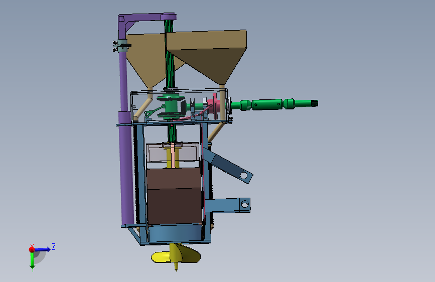 南疆果园有机肥施肥机的设计 ==701425==500