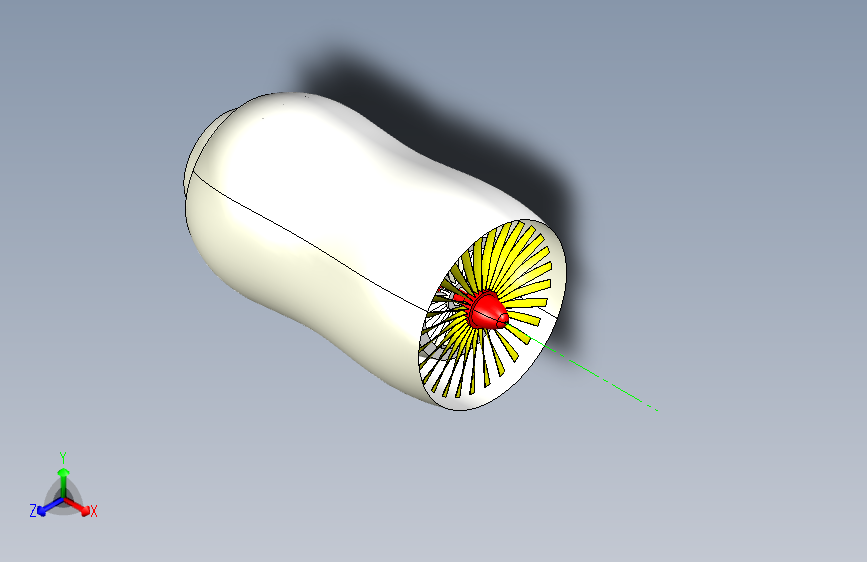 喷气发动机_Catia-V5 主视图