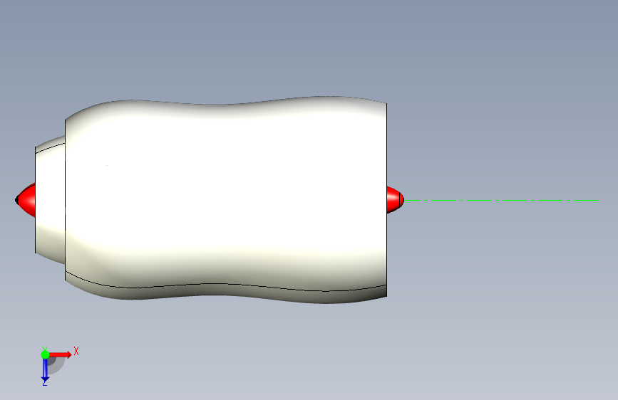 喷气发动机_Catia-V5 俯视图