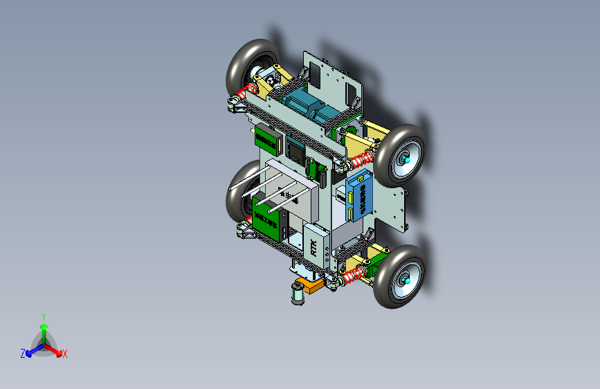 四轮独立悬挂自动驾驶小车底盘 1831506===wb70