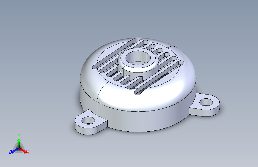 带 3 个安装件的圆形通风口盖