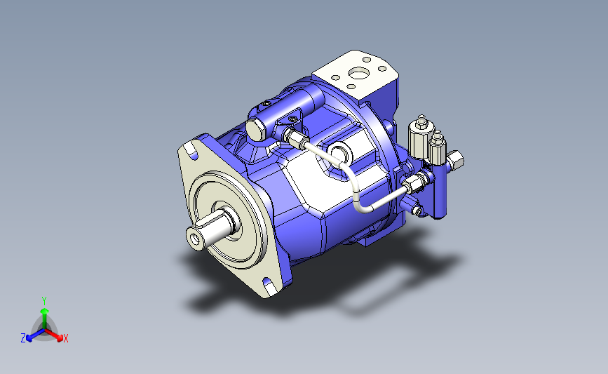 Axial Piston Pump轴向活塞泵3D数模图纸 STP格式