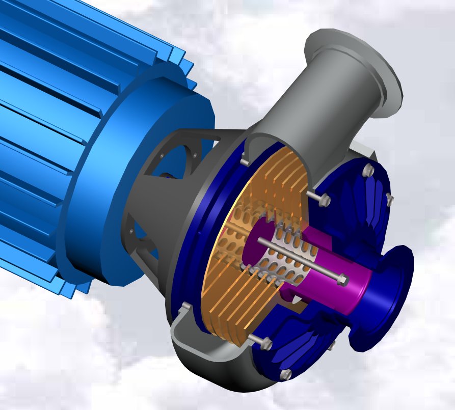 tesla涡轮泵三维建模图纸 solidworks设计