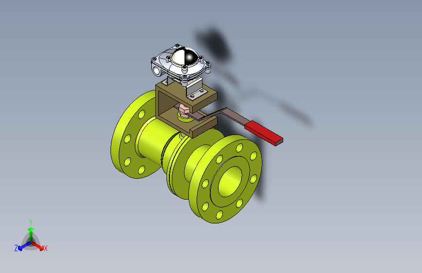 3英寸球阀300#限位开关