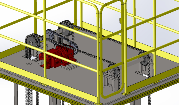 输送升降机三维SW模型