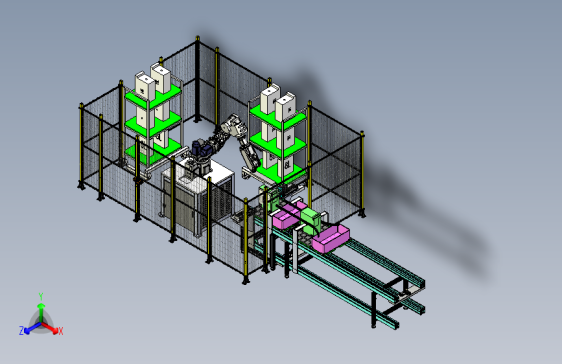尾端机箱放置自动化装配机
