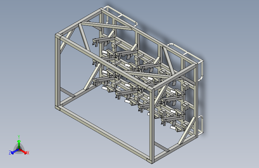 新宝来转向节带前滑柱料架