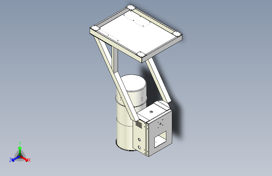一种筛料机的外形图