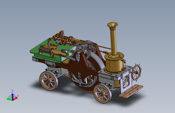 斯特林 1859 型蒸汽牵引机车图纸 stp