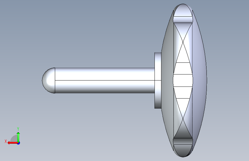 调压阀 中望cad 3D 背面视图