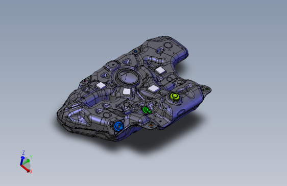 燃油箱结构  STP格式