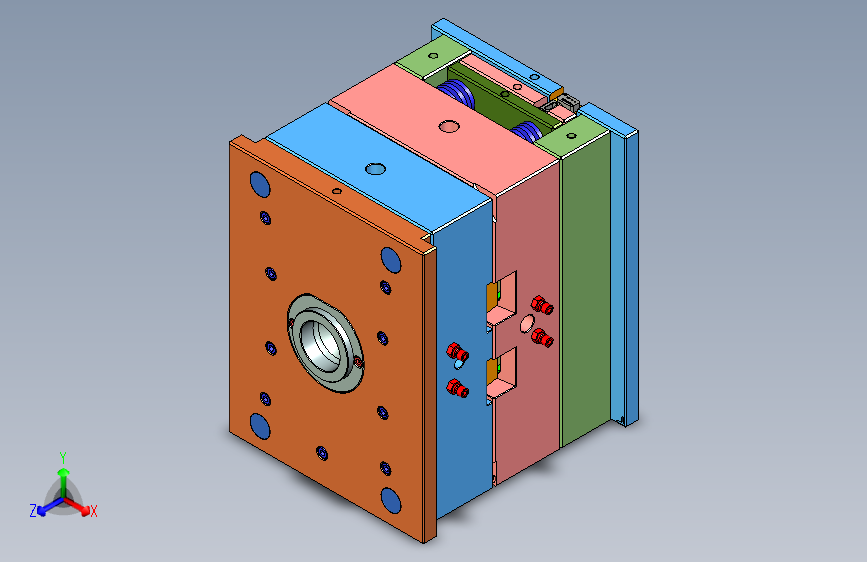 家用除尘机盖板1+1塑胶模具