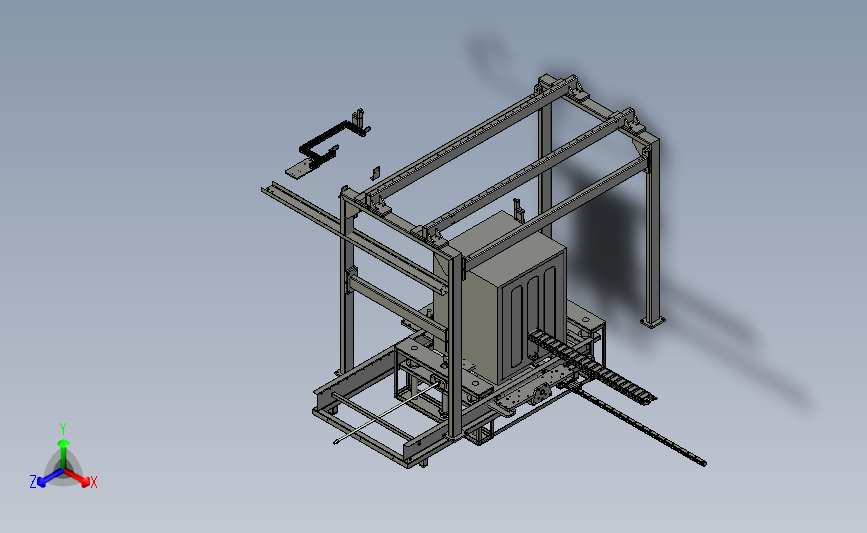 龙门移载机3D模型 STEP格式