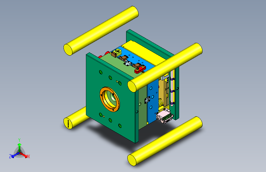 汽车点火开关盖板2+2塑胶模具