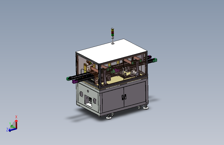 自动对接皮带间距可调上下料AOI检测机